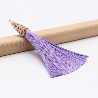 2Pcs Metalna kapica Resica Ledena svila Poliester Nakit Naušnice Odjevni dodaci Dekorativni materijal DIY Ručno izrađeni rukotvorini Ukrasi