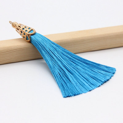 2Pcs Metalna kapica Resica Ledena svila Poliester Nakit Naušnice Odjevni dodaci Dekorativni materijal DIY Ručno izrađeni rukotvorini Ukrasi