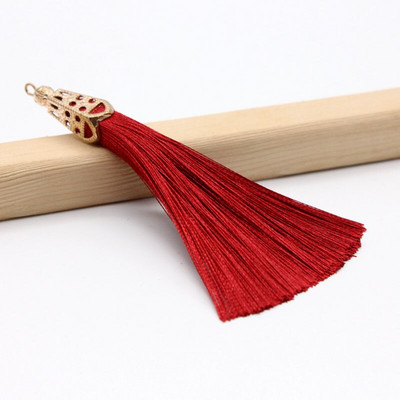 2Pcs Metalna kapica Resica Ledena svila Poliester Nakit Naušnice Odjevni dodaci Dekorativni materijal DIY Ručno izrađeni rukotvorini Ukrasi