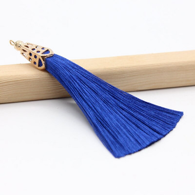 2Pcs Metalna kapica Resica Ledena svila Poliester Nakit Naušnice Odjevni dodaci Dekorativni materijal DIY Ručno izrađeni rukotvorini Ukrasi