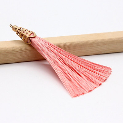 2Pcs Metalna kapica Resica Ledena svila Poliester Nakit Naušnice Odjevni dodaci Dekorativni materijal DIY Ručno izrađeni rukotvorini Ukrasi