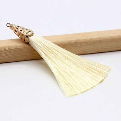 2Pcs Metalna kapica Resica Ledena svila Poliester Nakit Naušnice Odjevni dodaci Dekorativni materijal DIY Ručno izrađeni rukotvorini Ukrasi