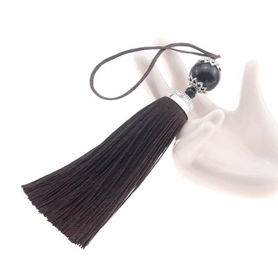 2 ks 98 mm hodvábne strapce, kefa na zavesenie, lano, korálky, strapce, strapce, prívesok na záclony, ozdobné šperky, DIY bytové dekorácie