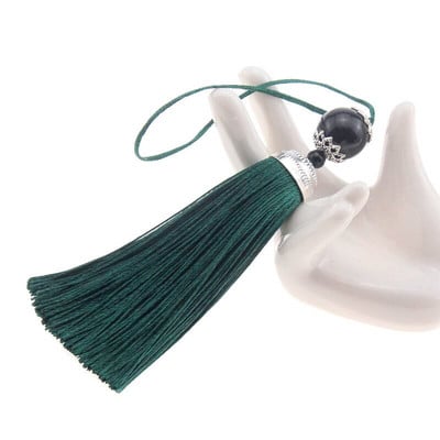 2 ks 98 mm hodvábne strapce, kefa na zavesenie, lano, korálky, strapce, strapce, prívesok na záclony, ozdobné šperky, DIY bytové dekorácie