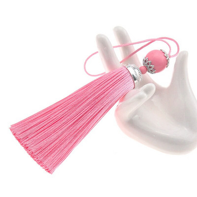 2 ks 98 mm hodvábne strapce, kefa na zavesenie, lano, korálky, strapce, strapce, prívesok na záclony, ozdobné šperky, DIY bytové dekorácie