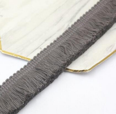 5 м дебела бежова лента от памучен конец, ресни, дантелена подстригване Направи си сам аксесоари за дрехи, дрехи, възглавница, декорация на завеси 4 см