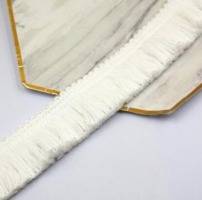 5 м дебела бежова лента от памучен конец, ресни, дантелена подстригване Направи си сам аксесоари за дрехи, дрехи, възглавница, декорация на завеси 4 см