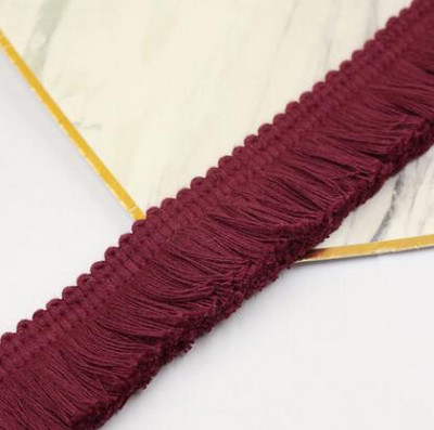 5 м дебела бежова лента от памучен конец, ресни, дантелена подстригване Направи си сам аксесоари за дрехи, дрехи, възглавница, декорация на завеси 4 см