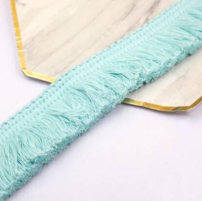 5 м дебела бежова лента от памучен конец, ресни, дантелена подстригване Направи си сам аксесоари за дрехи, дрехи, възглавница, декорация на завеси 4 см