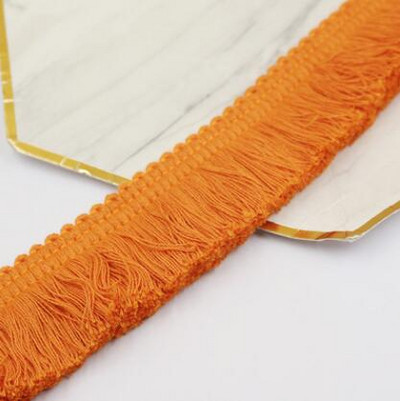 5 м дебела бежова лента от памучен конец, ресни, дантелена подстригване Направи си сам аксесоари за дрехи, дрехи, възглавница, декорация на завеси 4 см