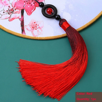 Ciucuri cu gradient de mărgele de transfer, 1 buc, ciucuri mătăsos, lucrați manual, cu buclă pentru artizanat, marcaj, ciucuri, accesorii pentru realizarea de bijuterii