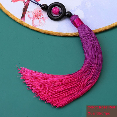 Ciucuri cu gradient de mărgele de transfer, 1 buc, ciucuri mătăsos, lucrați manual, cu buclă pentru artizanat, marcaj, ciucuri, accesorii pentru realizarea de bijuterii