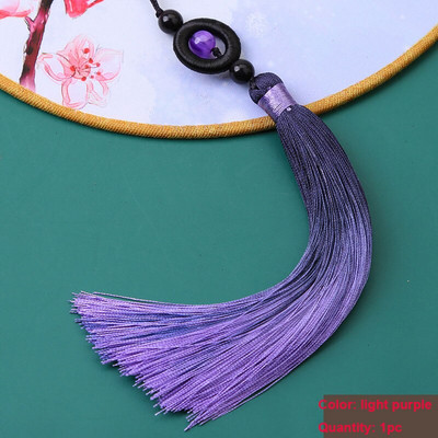 Ciucuri cu gradient de mărgele de transfer, 1 buc, ciucuri mătăsos, lucrați manual, cu buclă pentru artizanat, marcaj, ciucuri, accesorii pentru realizarea de bijuterii