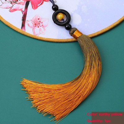 Ciucuri cu gradient de mărgele de transfer, 1 buc, ciucuri mătăsos, lucrați manual, cu buclă pentru artizanat, marcaj, ciucuri, accesorii pentru realizarea de bijuterii