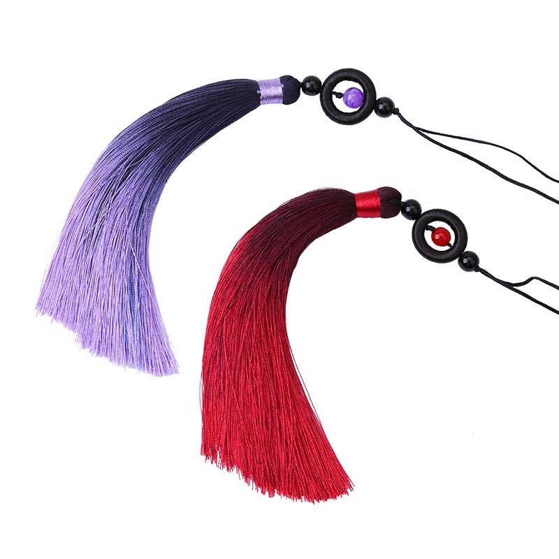 Ciucuri cu gradient de mărgele de transfer, 1 buc, ciucuri mătăsos, lucrați manual, cu buclă pentru artizanat, marcaj, ciucuri, accesorii pentru realizarea de bijuterii