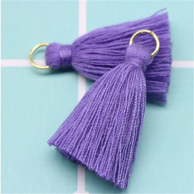 Viacfarebné 100 ks 3 cm strapce bavlnené prívesky prívesky strapce DIY dekorácia