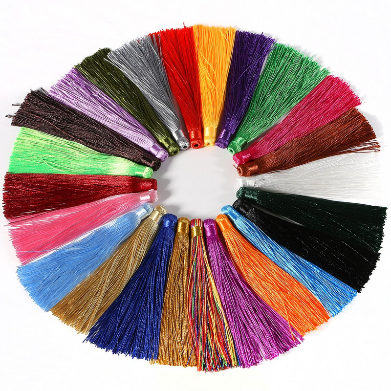 10 buc. ciucuri de mătase de 12 cm franjuri pentru decorarea geanților de mașină, perdele de cusut, bijuterii de îmbrăcăminte, accesorii de decorare pentru petreceri, festivaluri de acasă