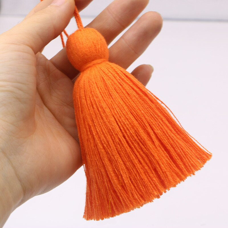 2PC Супер дебел памучен плат Пискюли Ресни Домашна завеса Чанта за дрехи Декоративни аксесоари Ръчно изработени Направи си сам Занаяти Голяма тапицерия с пискюли