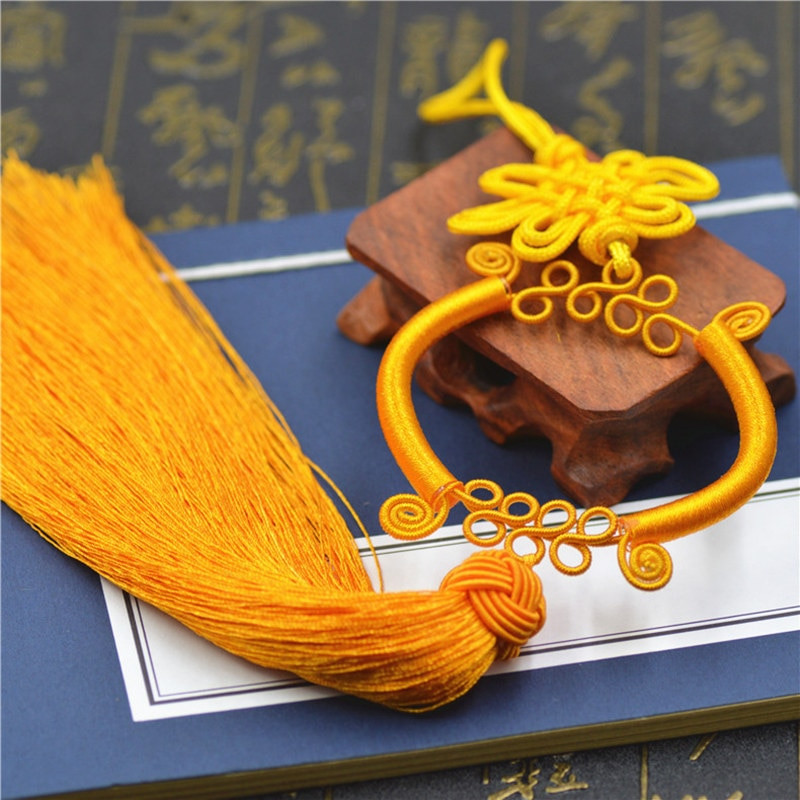 Culori mixte, nod chinezesc, ciucuri de mătase de gheață, pentru bijuterii, bricolaj, accesorii de cusut pentru perdele, pentru mașină, breloc pentru geantă, pandantiv, ciucuri artizanale