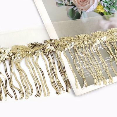 2/4Yards Meetee 10 cm Paillette Sequin Tutt Pits Ääris Võrgustik Kangas DIY Performance Seelik Pulmakleit Dekoratsioon Õmblusmaterjal