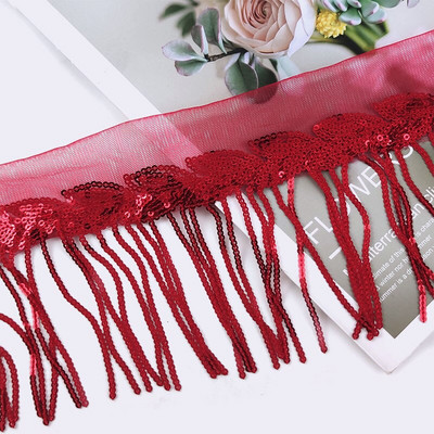 2/4Yards Meetee 10 cm Paillette Sequin Tutt Pits Ääris Võrgustik Kangas DIY Performance Seelik Pulmakleit Dekoratsioon Õmblusmaterjal