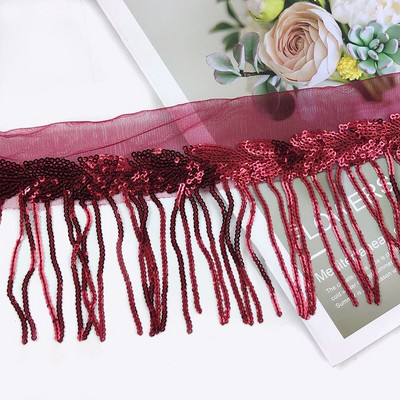 2/4Yards Meetee 10 cm Paillette Sequin Tutt Pits Ääris Võrgustik Kangas DIY Performance Seelik Pulmakleit Dekoratsioon Õmblusmaterjal