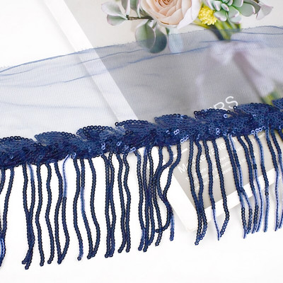 2/4Yards Meetee 10 cm Paillette Sequin Tutt Pits Ääris Võrgustik Kangas DIY Performance Seelik Pulmakleit Dekoratsioon Õmblusmaterjal