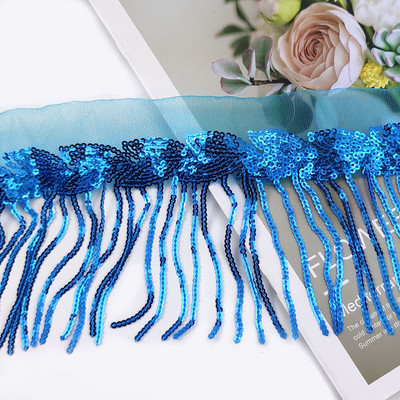 2/4Yards Meetee 10 cm Paillette Sequin Tutt Pits Ääris Võrgustik Kangas DIY Performance Seelik Pulmakleit Dekoratsioon Õmblusmaterjal