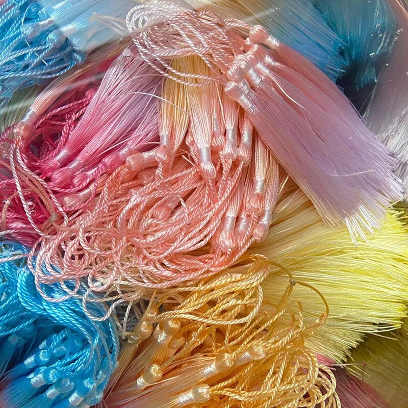 Ciucuri verticali cu gradient de 13 cm pentru meserii, poliester, ciucuri de mătase, cu franjuri, bijuterii, bricolaj, cusut, îmbrăcăminte, pandantiv, semn de carte