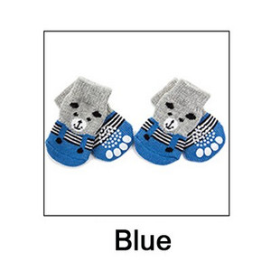 4 tk/komplekt Libisemisvastased Lemmiklooma sokid Pehmed kudumid Soojad Kutsika Koerakingad Armas joonisfilm Väikestele Koertele Lemmikloomatoode S/M/L/XL