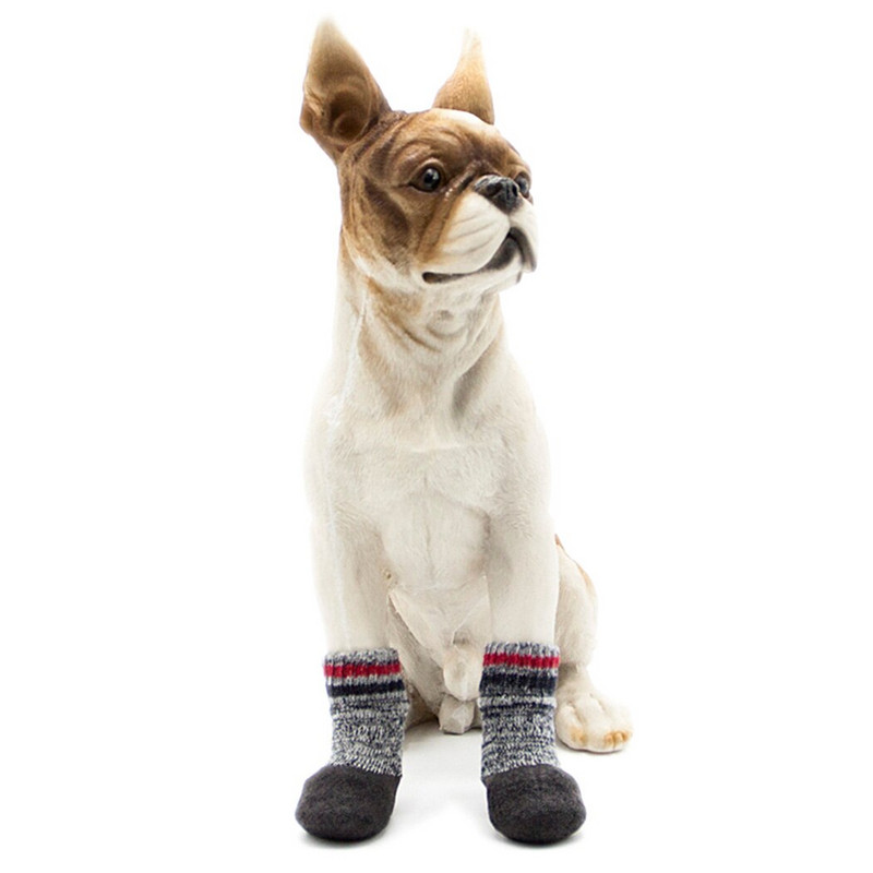 2 poros šunų kojinės, vandeniui atsparios, neslystančios naminių gyvūnėlių kojinės, letenų apsaugos Batai augintiniams, skirti lauke augintiniams šuniukų mezginiai Kojinės