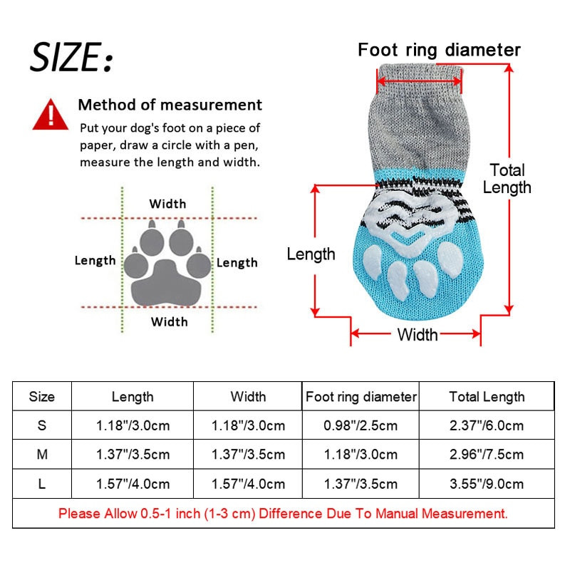 Șosete antiderapante pentru câini și pisici