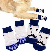 Libisemisvastased koerasokid 2 paari hingavad koerte koerte käpa sokid määrdumisvastased lemmikloomade käppade kaitsesokid väikestele keskmistele koertele