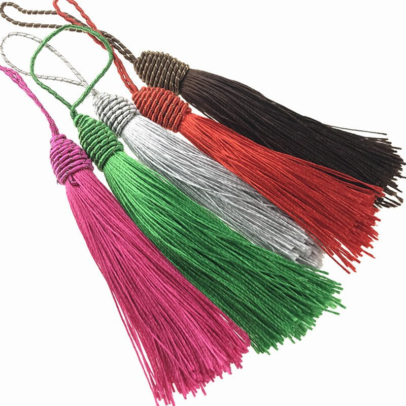 12 bucăți 14 cm culoare spirală pălărie ciucuri pandantiv bricolaj artizanat haine cercei materiale textile pentru acasă agățați materiale picături breloc franjuri