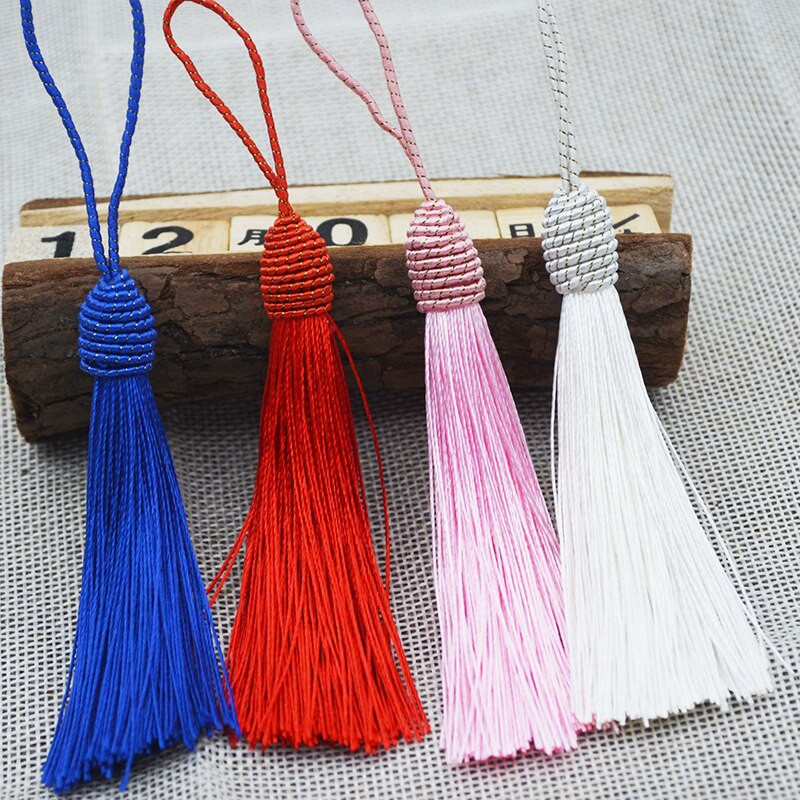 12 bucăți 14 cm culoare spirală pălărie ciucuri pandantiv bricolaj artizanat haine cercei materiale textile pentru acasă agățați materiale picături breloc franjuri