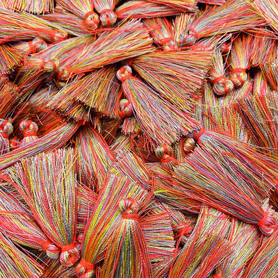 20 ks/sada polyesterových strapcov, strapcov, šijacích záclon, doplnkov na kľúče, prívesku na mobil, strapcov na výrobu šperkov