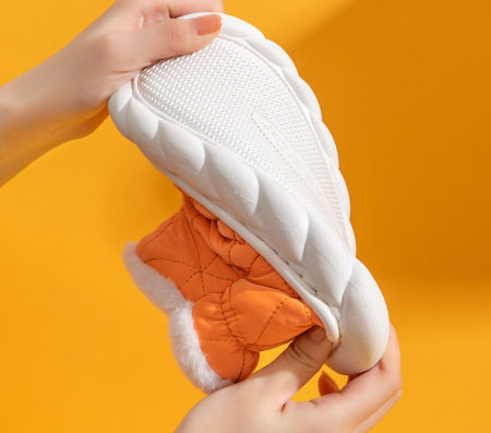 Dječje papuče za djevojčice s grubim potplatom i toplom postavom