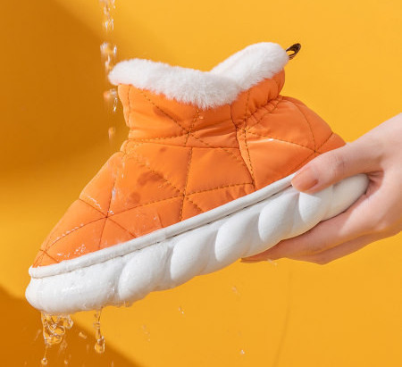 Dječje papuče za djevojčice s grubim potplatom i toplom postavom