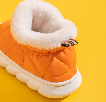 Dječje papuče za djevojčice s grubim potplatom i toplom postavom