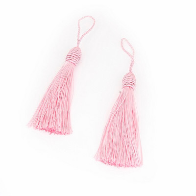 10 бр./Опаковка Полиестерен пискюл с ресни, 15 см памучен копринен пискюл за декорация на дома Ръчно изработени занаяти Направи си сам Аксесоари за шиене на завеси