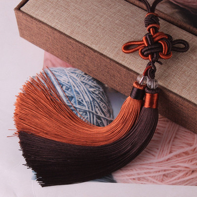 Erinevad värvid Hiina sõlmed Jääsiidist tutid isetegemiseks ehete jaoks Kodukardinate õmblemise tarvikud Auto võtmekoti ripats käsitöötutt