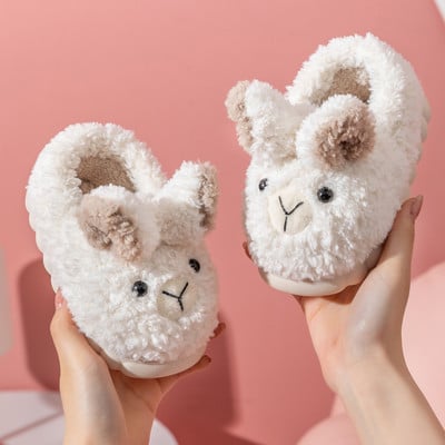 Detské papuče pre dievčatá s 3D prvkom