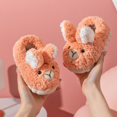 Detské papuče pre dievčatá s 3D prvkom