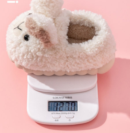 Detské papuče pre dievčatá s 3D prvkom