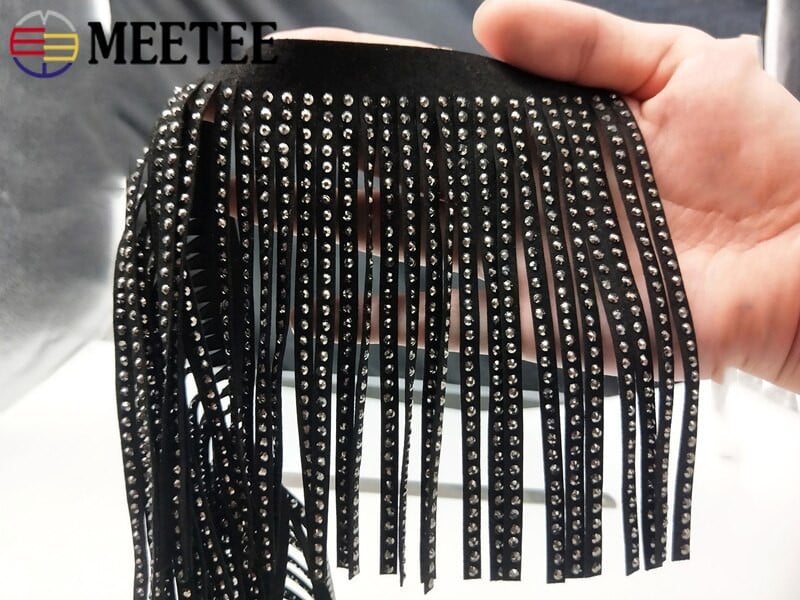 1 metras Meetee 14 cm aksominiai odiniai kutai Flanelette kniedės nėriniai Hem zomša deimantiniai pakraščiai "pasidaryk pats" rankų darbo džinsai, paltai, dekoro medžiaga