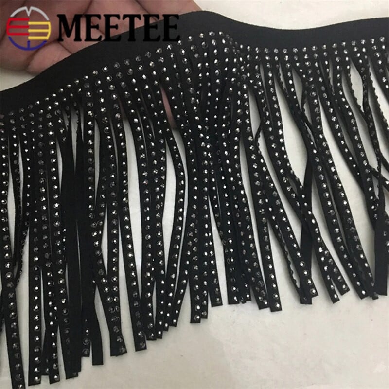 1 metras Meetee 14 cm aksominiai odiniai kutai Flanelette kniedės nėriniai Hem zomša deimantiniai pakraščiai "pasidaryk pats" rankų darbo džinsai, paltai, dekoro medžiaga