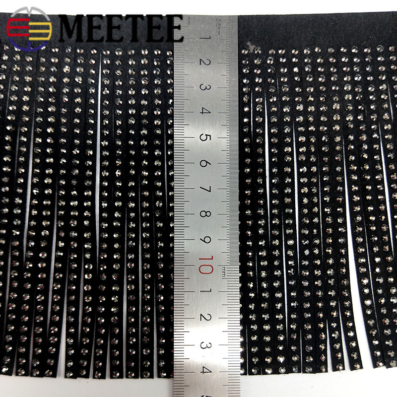 1 metras Meetee 14 cm aksominiai odiniai kutai Flanelette kniedės nėriniai Hem zomša deimantiniai pakraščiai "pasidaryk pats" rankų darbo džinsai, paltai, dekoro medžiaga