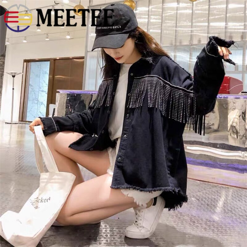 1 metras Meetee 14 cm aksominiai odiniai kutai Flanelette kniedės nėriniai Hem zomša deimantiniai pakraščiai "pasidaryk pats" rankų darbo džinsai, paltai, dekoro medžiaga