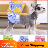 Roztomilé čipkované domáce zvieratá Fyziologické menštruačné hygienické nohavičky Opakovane použiteľné hygienické plienky pre psy Prateľné šortky pre psov Spodná bielizeň