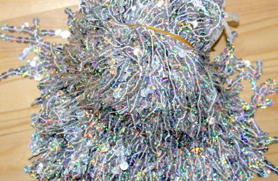 Πλάτος 30 εκ. glitter 7 χιλιοστά παγιέτες Φούντα Κρόσια Κόψιμο Δαντέλα ύφασμα Latin φούστες χορού ενδύματα DIY Αξεσουάρ FH23